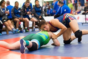 Three wins for Wrestling to start team competition